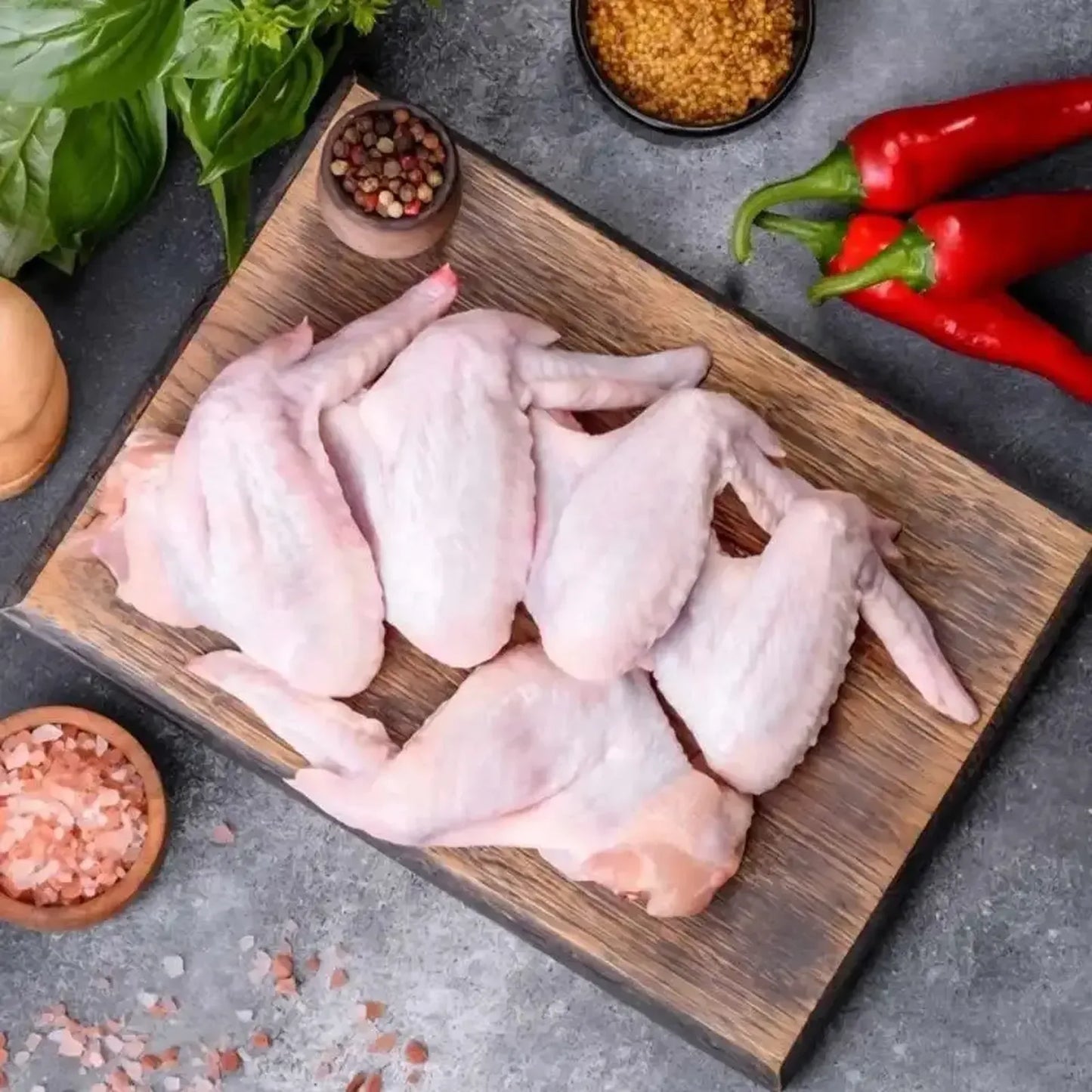 Chicken Wings (with skin) - Whole Meat